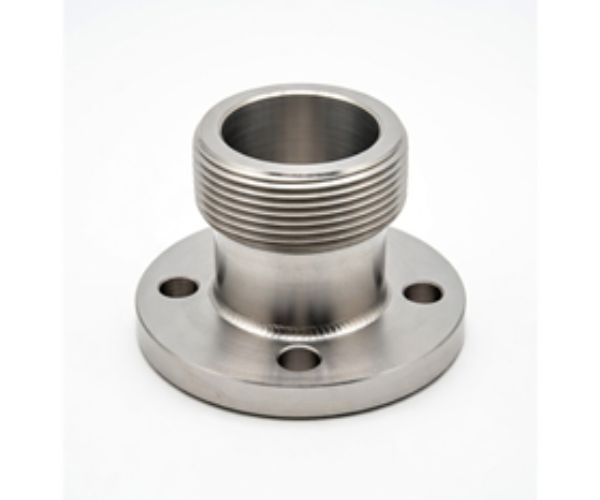 Stainless steel threaded flange pressure tested