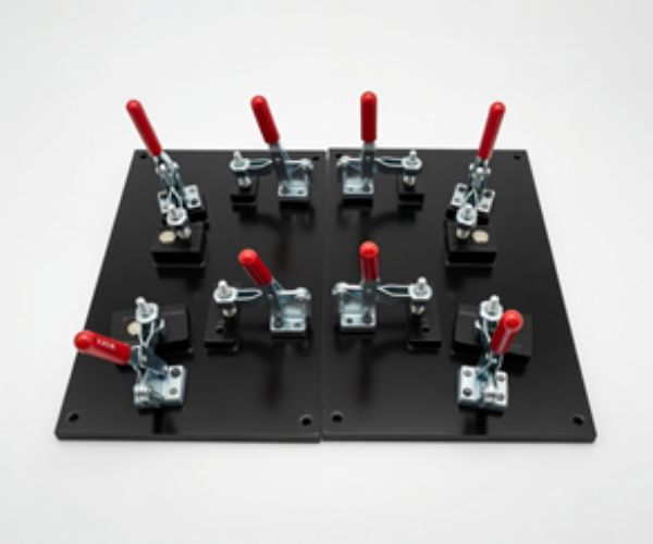 Multi-part clamping custom fixture plate