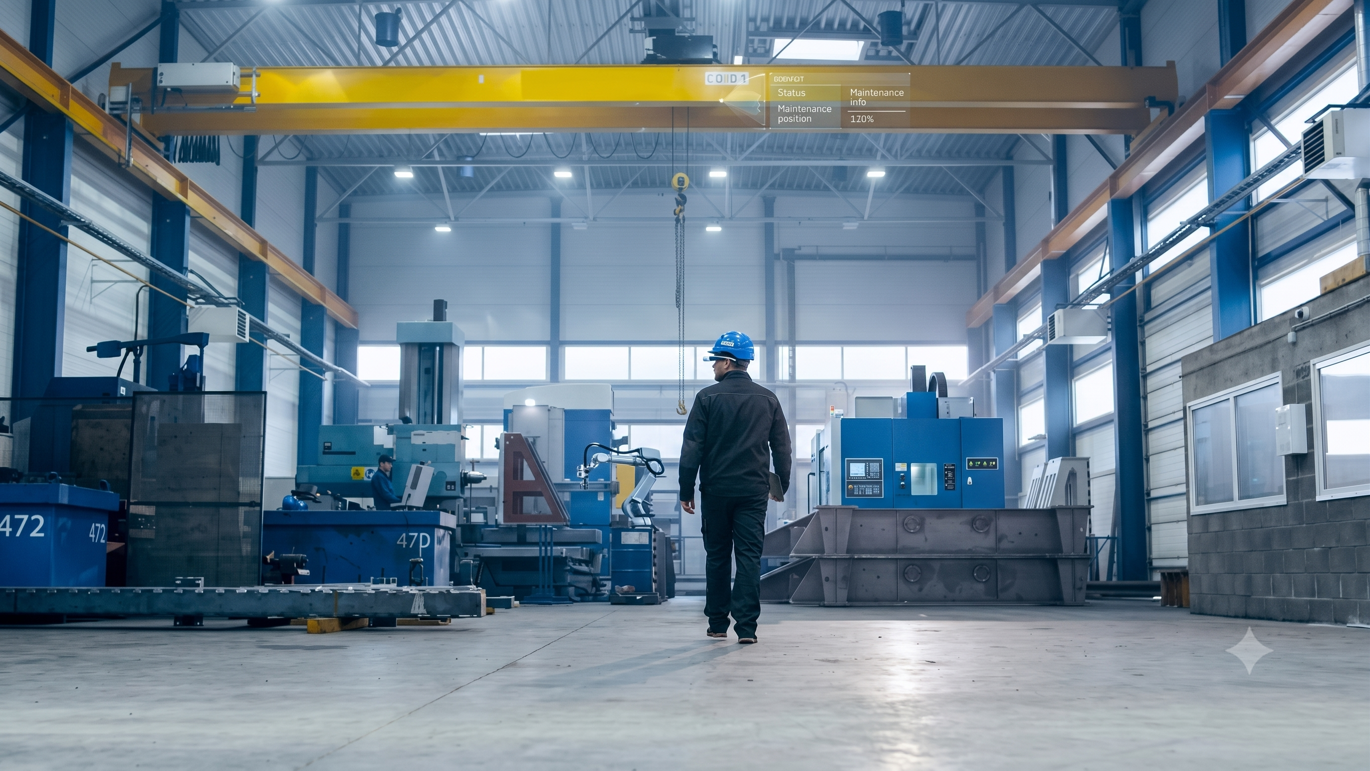 Heavy fabrication work for industrial structures and machine assemblies