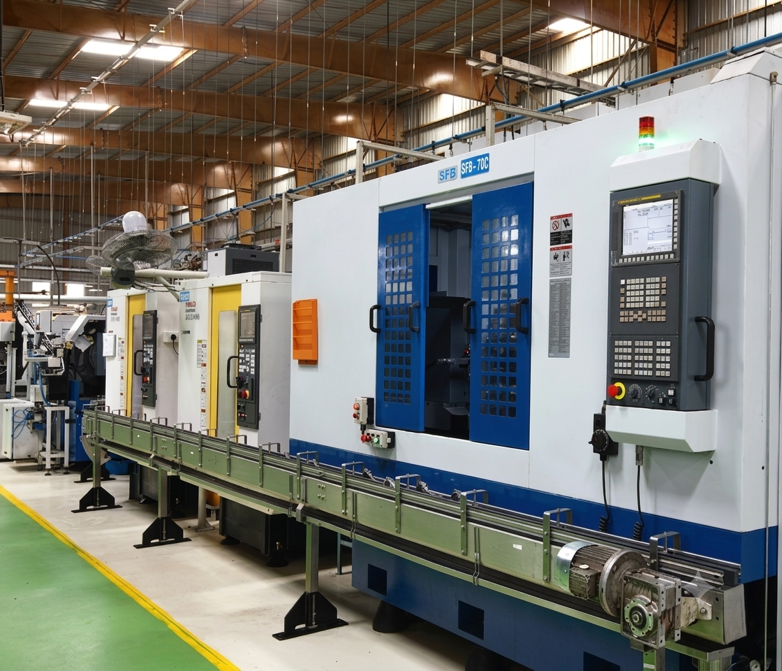 Special purpose machine building and industrial automation setup