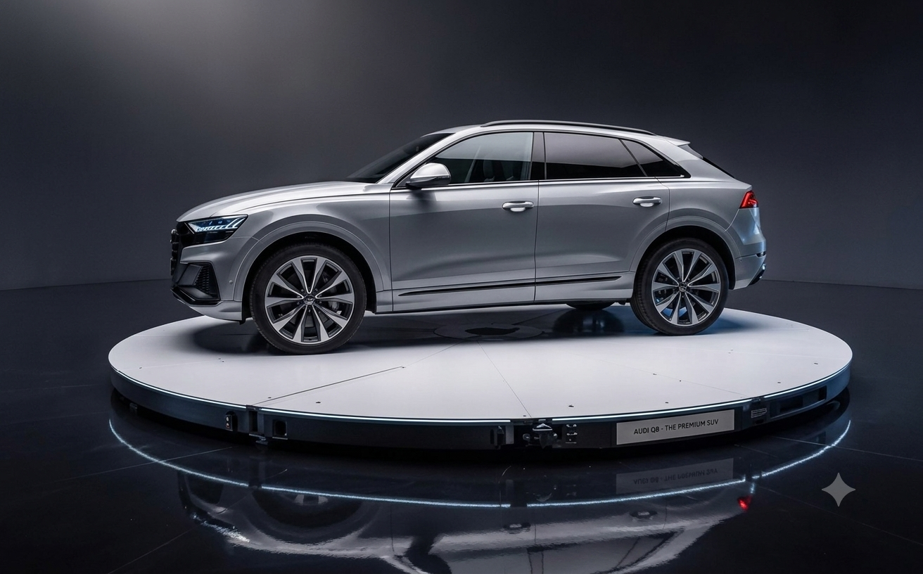 360 degree car display turntable with 3000 kg capacity